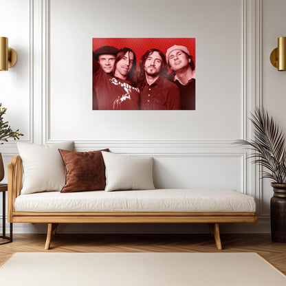 Red Hot Chili Peppers Vintage Band Portrait | Alternative Rock Poster | 2000s Music Art - Music Poster