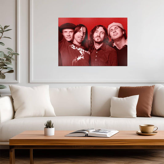 Red Hot Chili Peppers Vintage Band Portrait | Alternative Rock Poster | 2000s Music Art - Music Poster