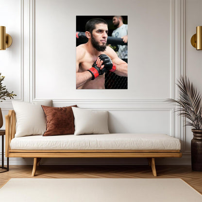Islam Makhachev | Fighter Portrait | Sports Wall Poster - Sports Poster