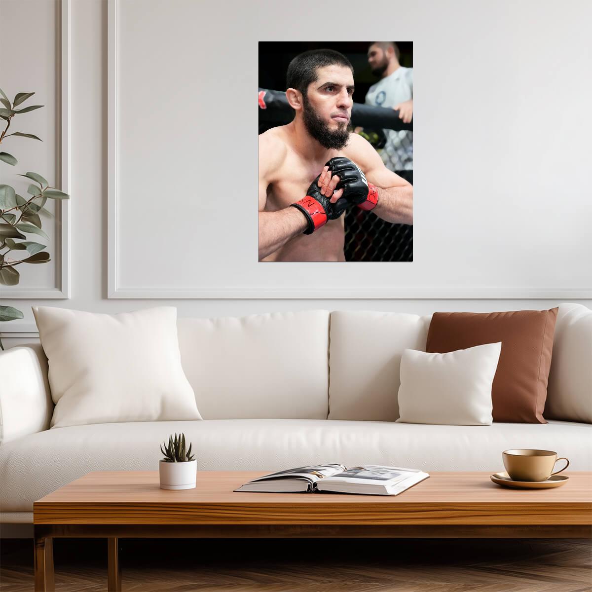 Islam Makhachev | Fighter Portrait | Sports Wall Poster - Sports Poster
