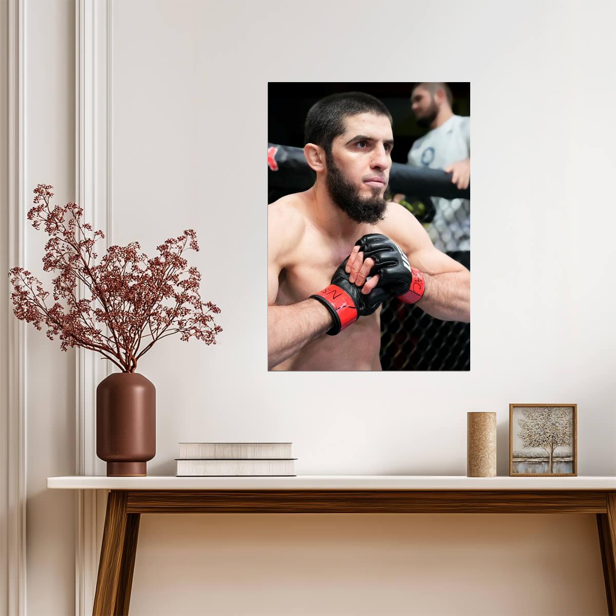 Islam Makhachev | Fighter Portrait | Sports Wall Poster - Sports Poster