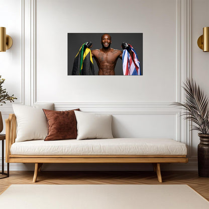 Leon Edwards UFC Champion | MMA Fighter Poster | Jamaican British Pride Art - Sports Poster