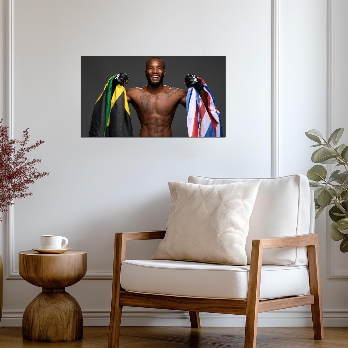 Leon Edwards UFC Champion | MMA Fighter Poster | Jamaican British Pride Art - Sports Poster