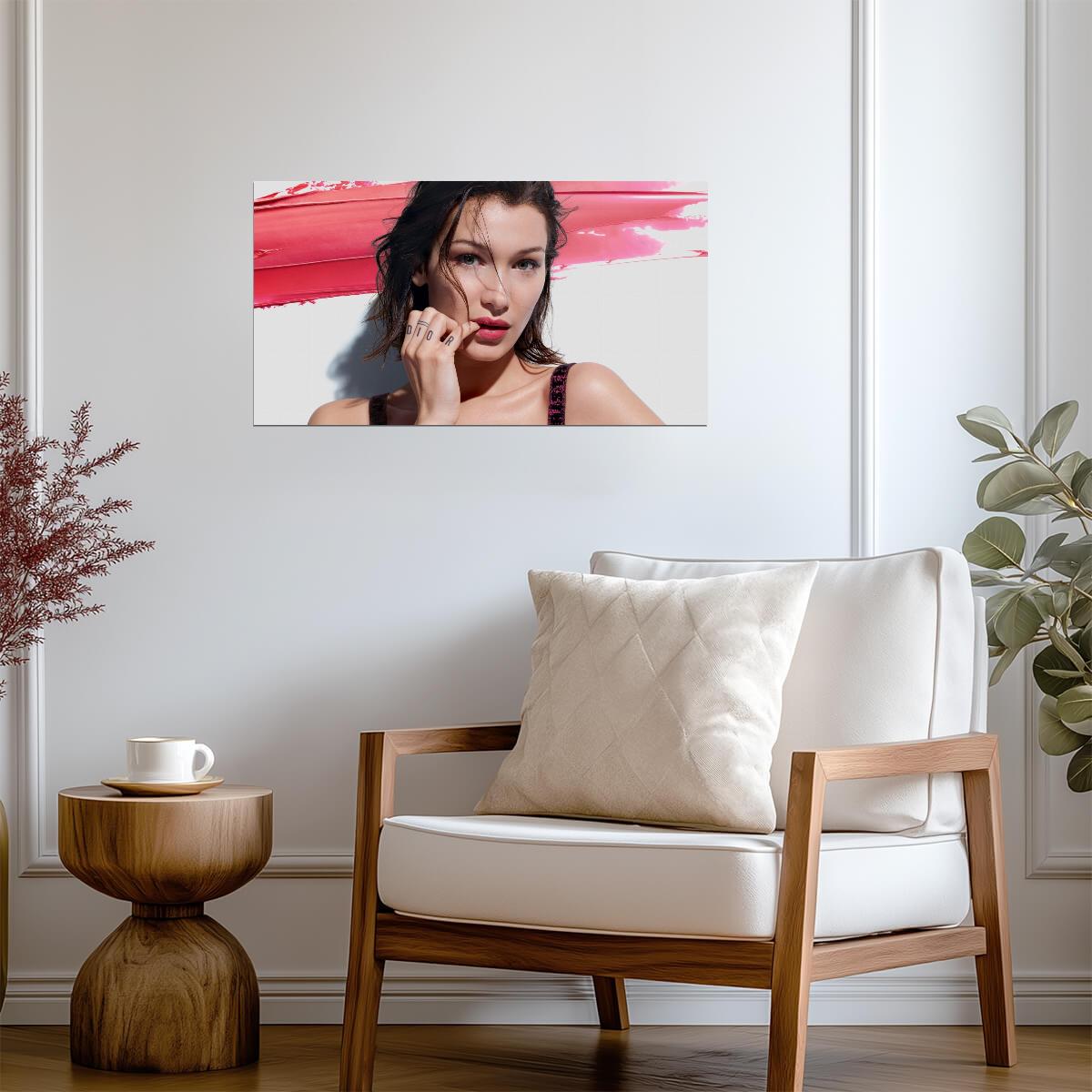 Bella Hadid for Dior Beauty | Fashion Photography Poster | Modern Glamour Wall Art - Celebrities Poster