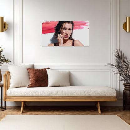 Bella Hadid for Dior Beauty | Fashion Photography Poster | Modern Glamour Wall Art - Celebrities Poster