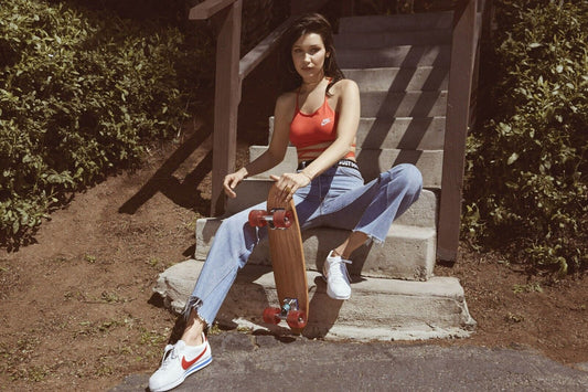 Bella Hadid Photoshoot | Vintage Style Fashion Poster | Retro Skater Wall Art - Celebrities Poster