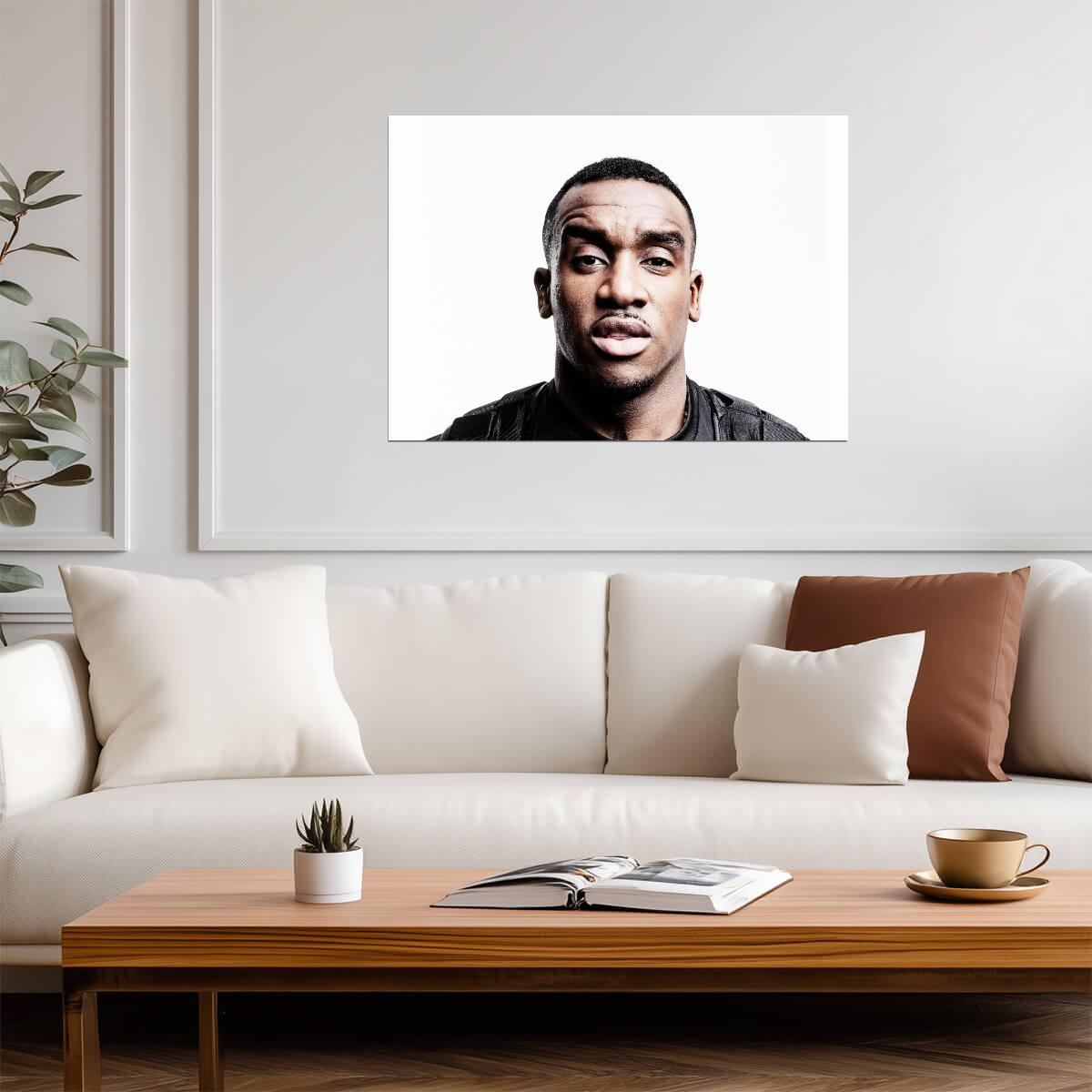 Bugzy Malone | Black and White Music Portrait | UK Grime Artist Poster - Music Poster