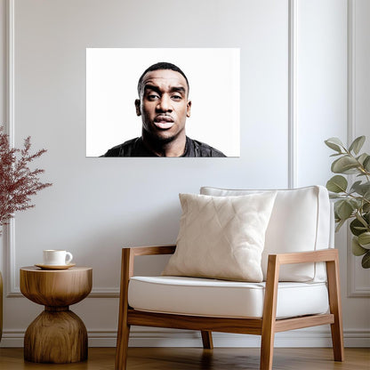 Bugzy Malone | Black and White Music Portrait | UK Grime Artist Poster - Music Poster