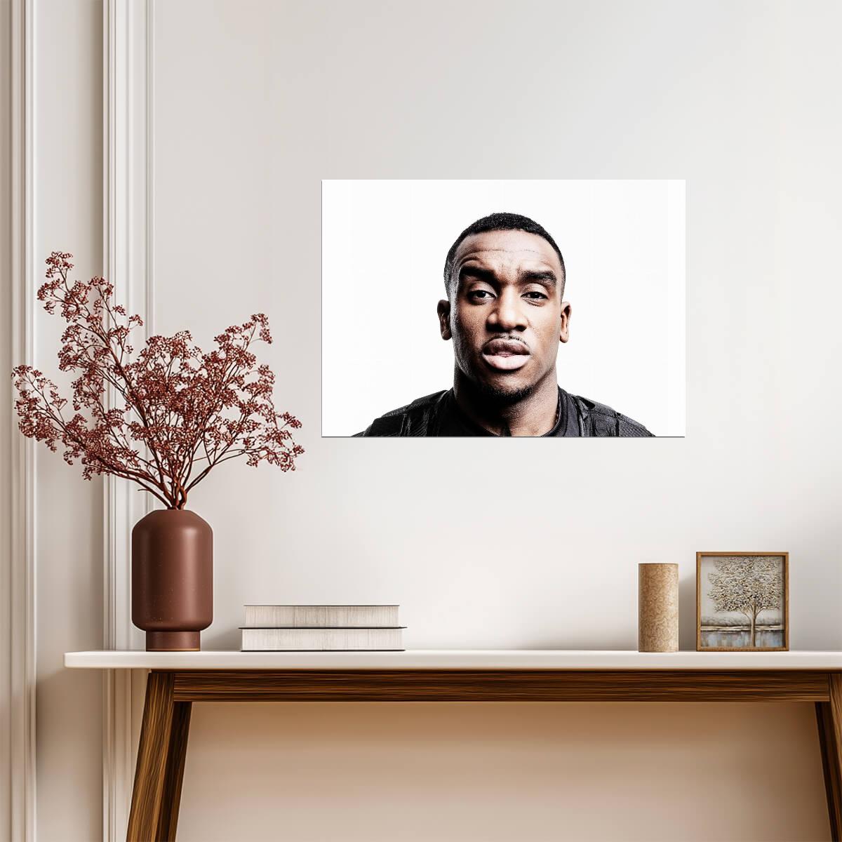 Bugzy Malone | Black and White Music Portrait | UK Grime Artist Poster - Music Poster