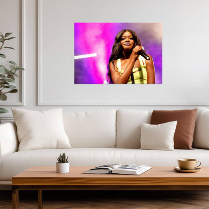Azealia Banks Live | Concert Art | Music Fan Gift Poster - Music Poster