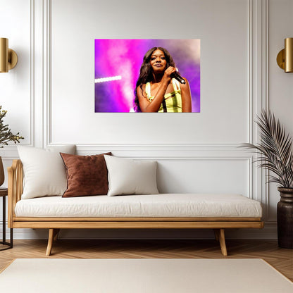 Azealia Banks Live | Concert Art | Music Fan Gift Poster - Music Poster