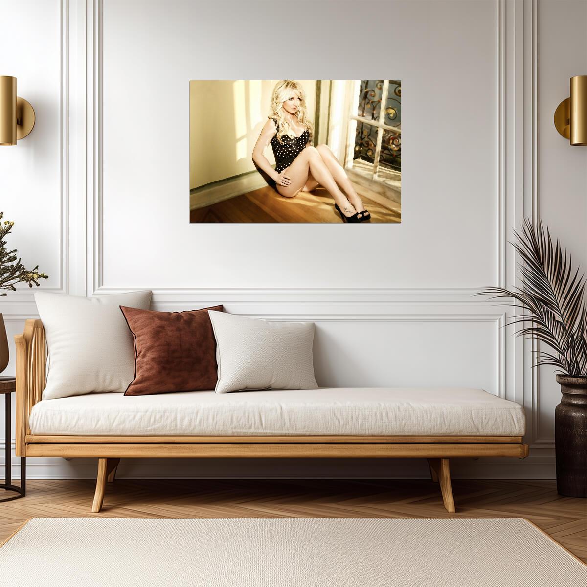 Britney Spears Polka Dot Bodysuit | Pop Icon Photo | Sexy Music Poster - Music Poster