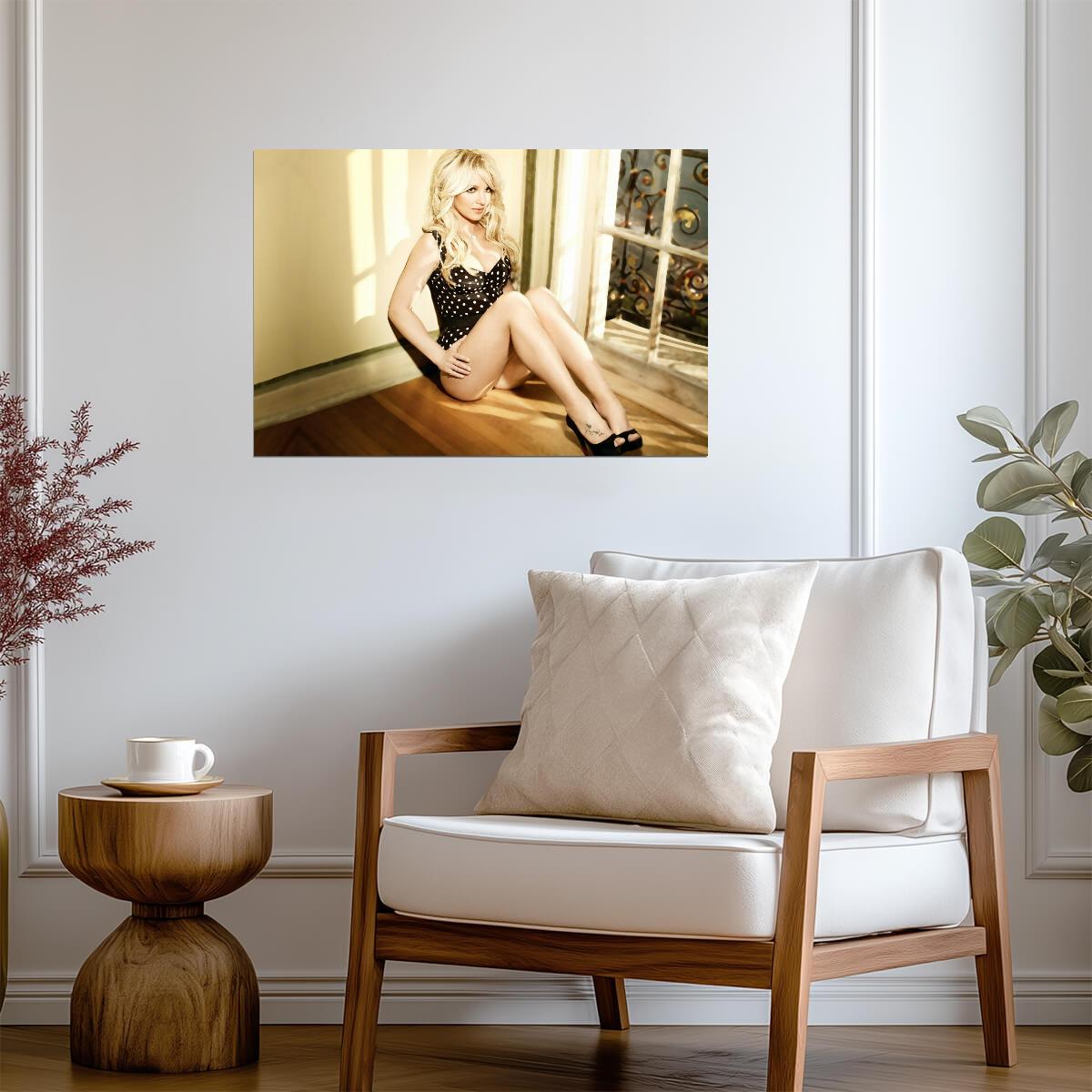 Britney Spears Polka Dot Bodysuit | Pop Icon Photo | Sexy Music Poster - Music Poster
