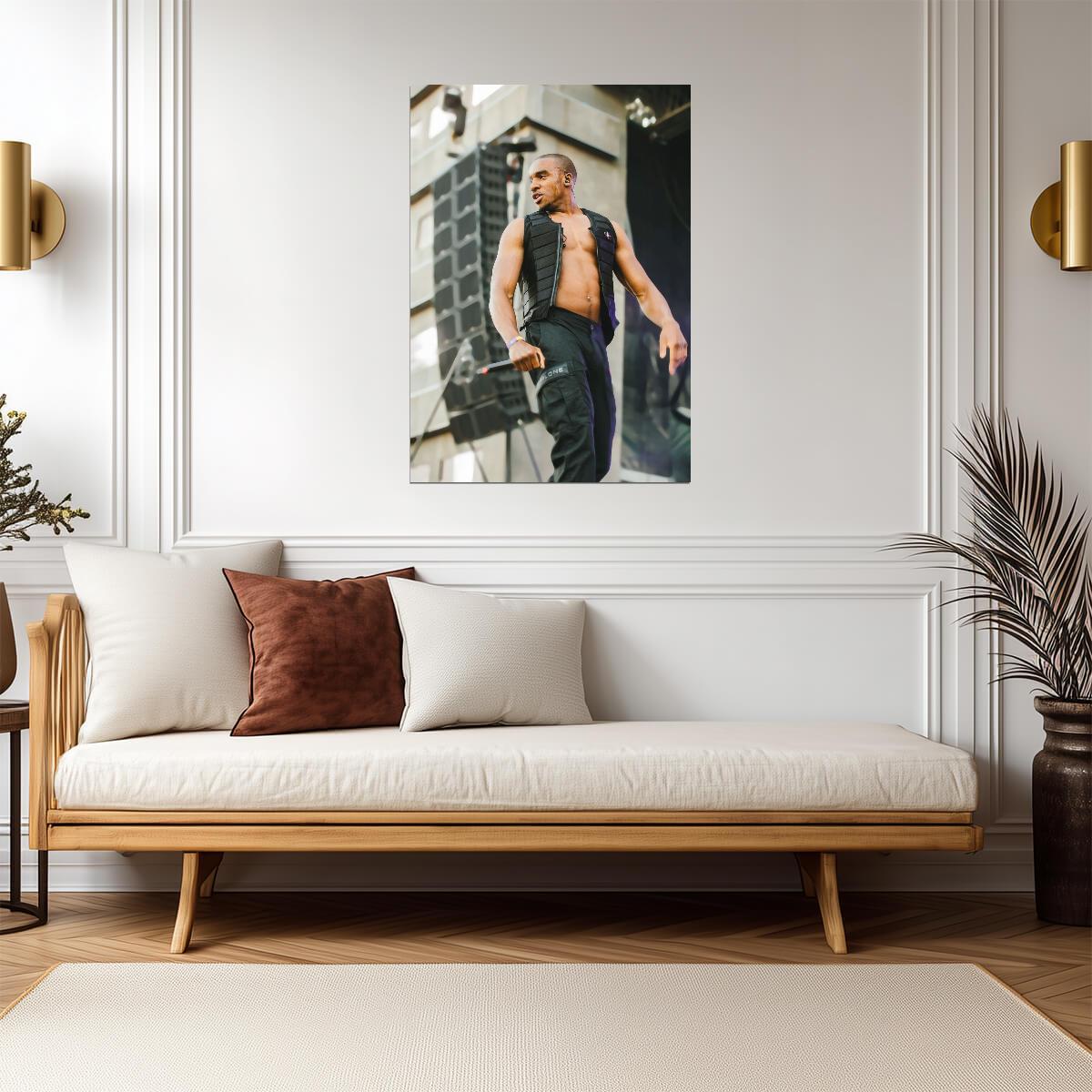 Bugzy Malone Live Performance | UK Grime Music Poster | British Rapper Concert Photo - Music Poster