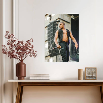 Bugzy Malone Live Performance | UK Grime Music Poster | British Rapper Concert Photo - Music Poster