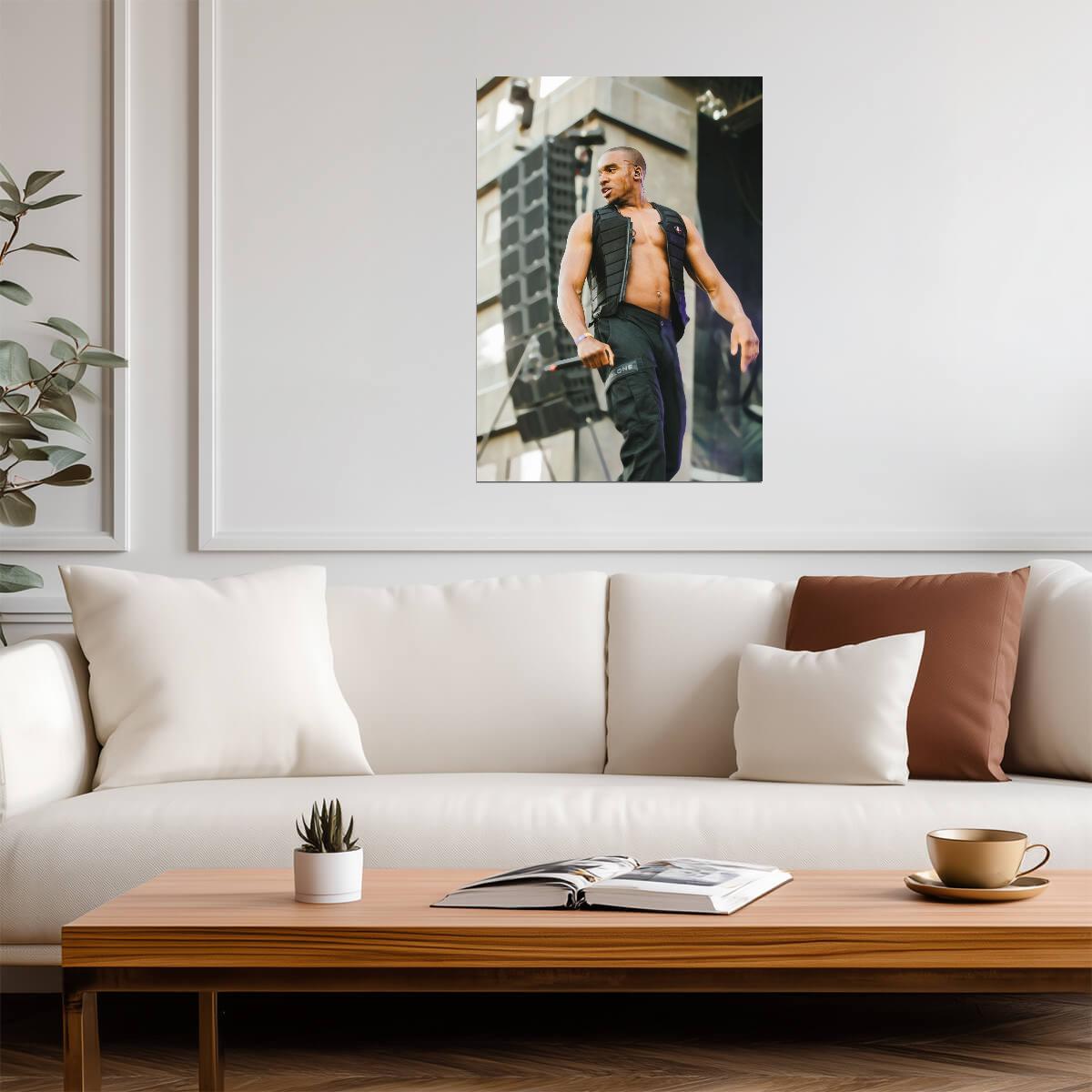Bugzy Malone Live Performance | UK Grime Music Poster | British Rapper Concert Photo - Music Poster