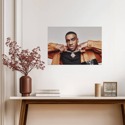 Bugzy Malone | British Rapper Portrait | UK Grime Music Poster - Music Poster
