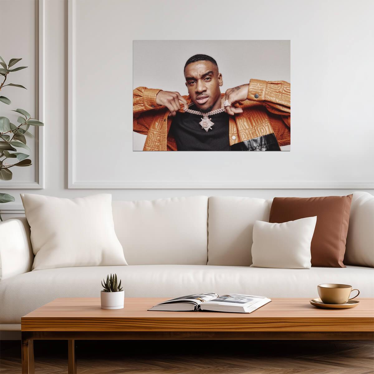 Bugzy Malone | British Rapper Portrait | UK Grime Music Poster - Music Poster