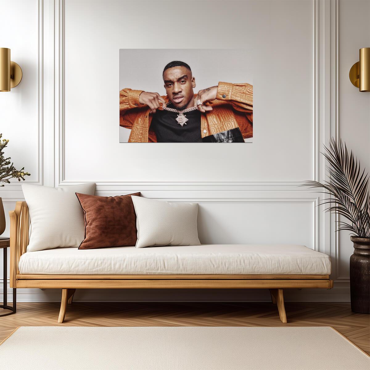 Bugzy Malone | British Rapper Portrait | UK Grime Music Poster - Music Poster