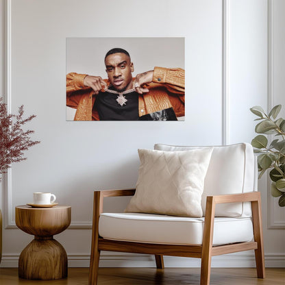 Bugzy Malone | British Rapper Portrait | UK Grime Music Poster - Music Poster