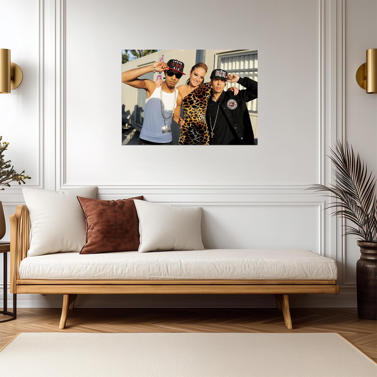 N-Dubz Early Career Photoshoot | British Hip Hop Group Poster | Candid Music Wall Art - Music Poster