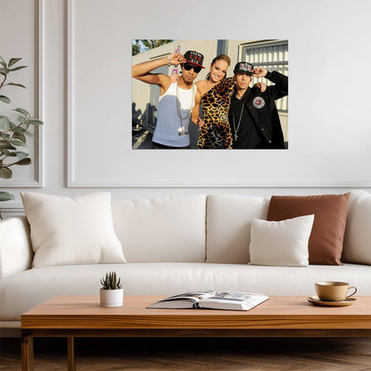N-Dubz Early Career Photoshoot | British Hip Hop Group Poster | Candid Music Wall Art - Music Poster
