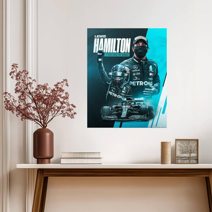 Lewis Hamilton 2020 Styrian Grand Prix | Formula 1 Champion Poster | Mercedes F1 Racing Legend Art - Sports Poster