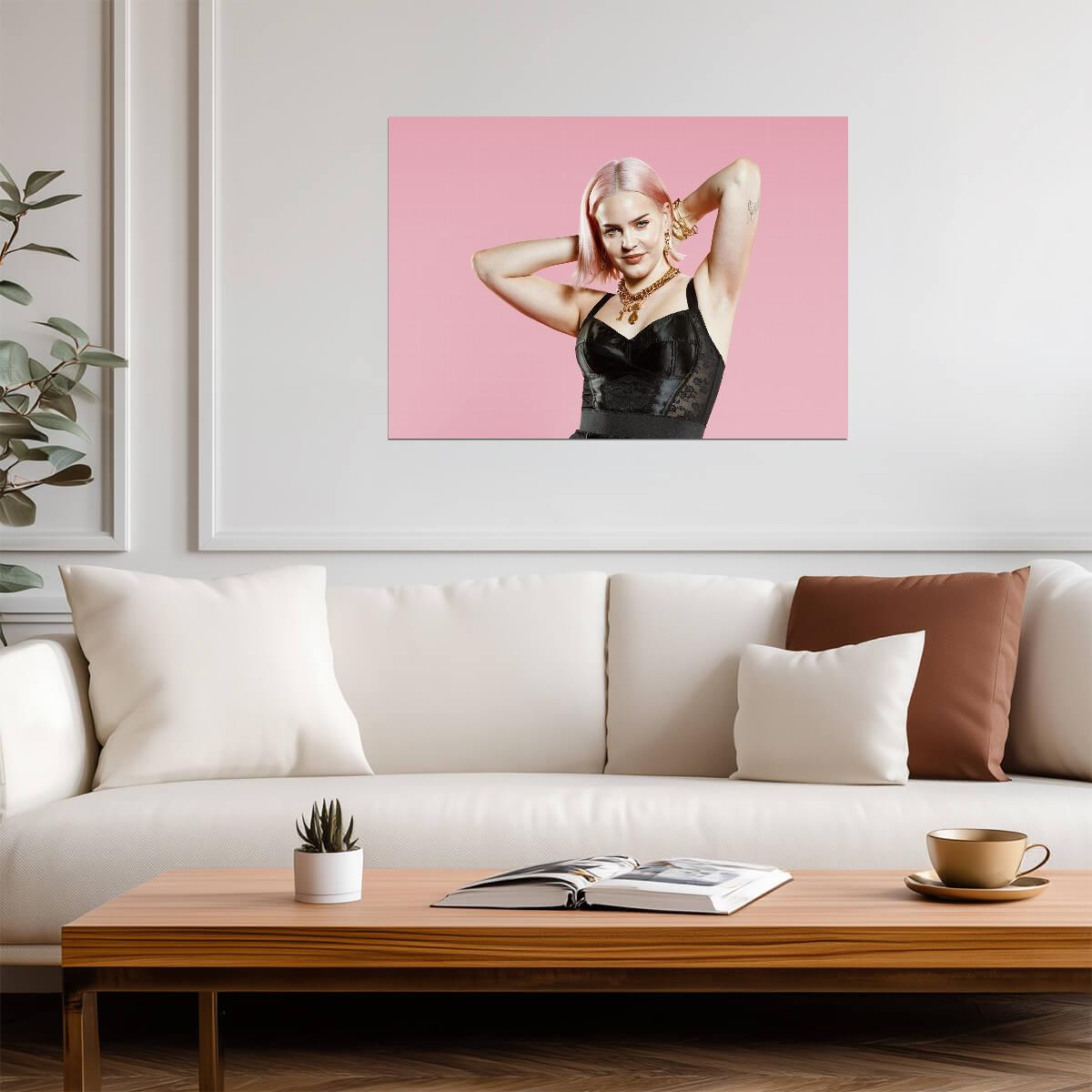 Anne-Marie | Cool Tones Print | Singer Poster - Music Poster
