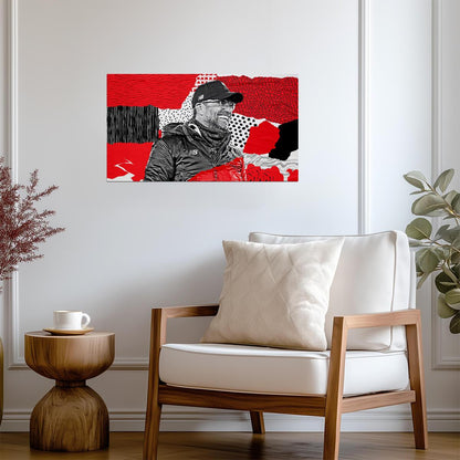 Jürgen Klopp Liverpool FC | Football Legend Poster | Modern Collage Art - Sports Poster