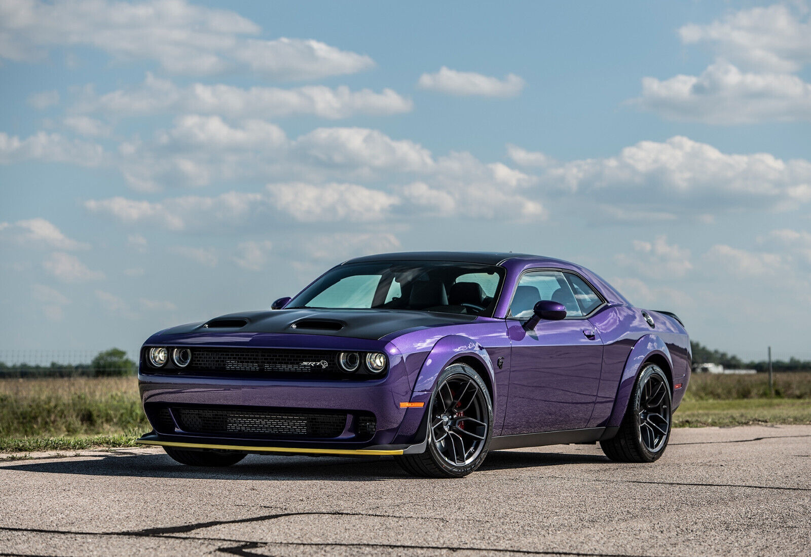Hennessey Challenger SRT Hellcat Redeye | HPE1000 Tuner Car Poster | Plum Crazy Purple Mopar - Cars Poster