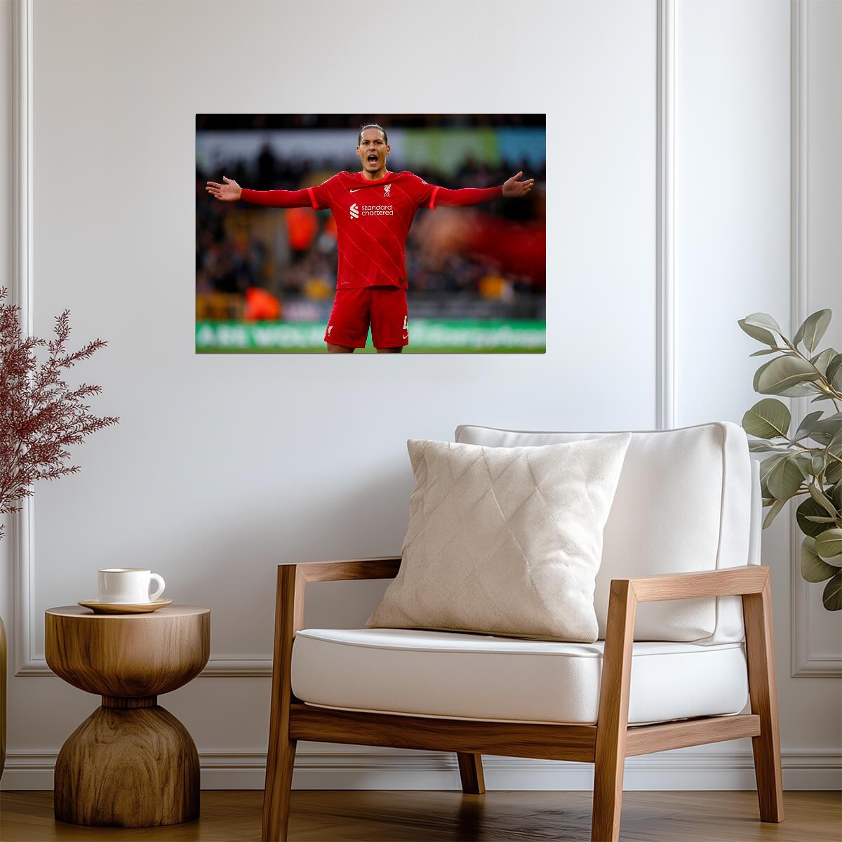 Virgil van Dijk Liverpool FC | Soccer Poster | Soccer Legend Art - Sports Poster