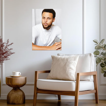 Stephen Curry Golden State Warriors | Basketball Poster | Sports Legend Portrait - Sports Poster