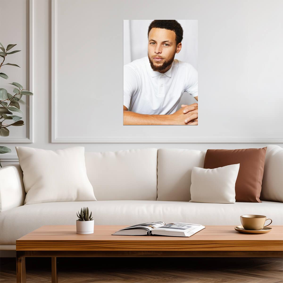 Stephen Curry Golden State Warriors | Basketball Poster | Sports Legend Portrait - Sports Poster