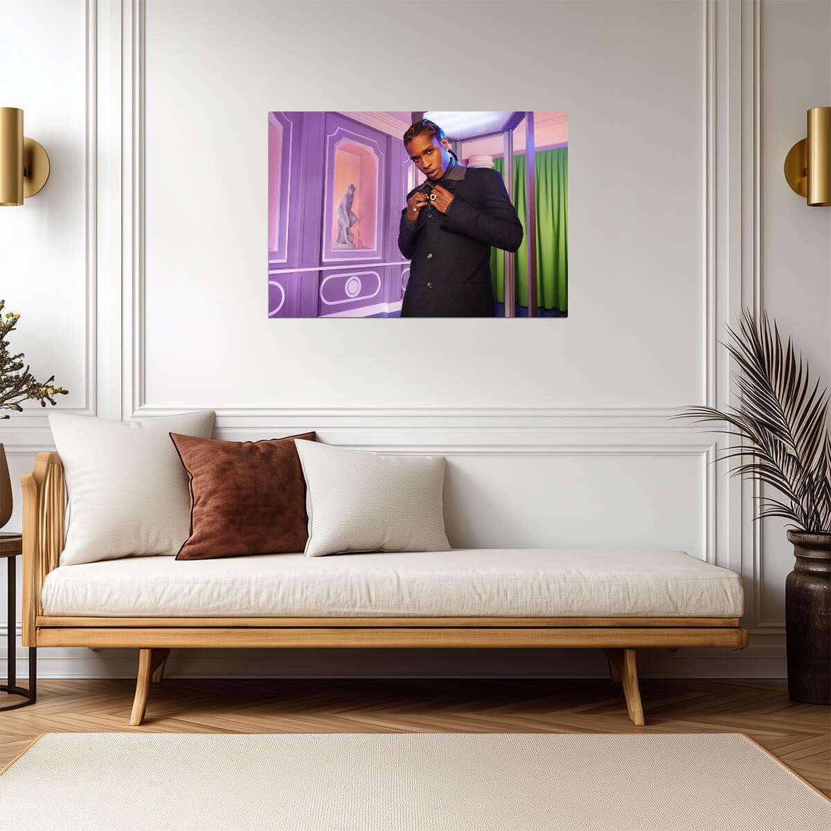 A$AP Rocky | Harlem Rapper Art | Musician Poster - Music Poster