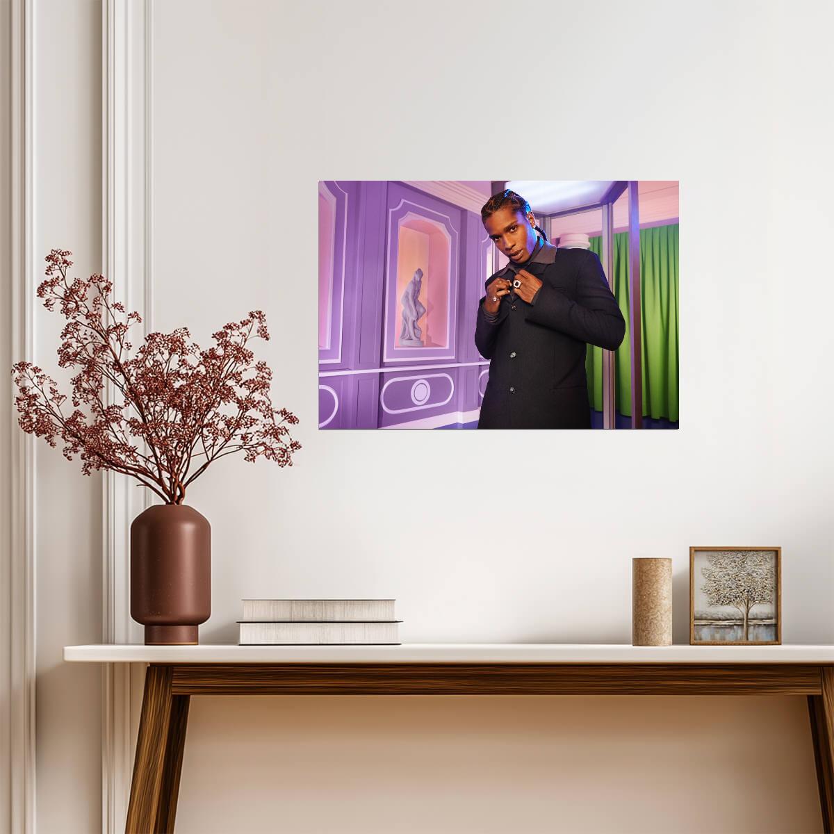 A$AP Rocky | Harlem Rapper Art | Musician Poster - Music Poster