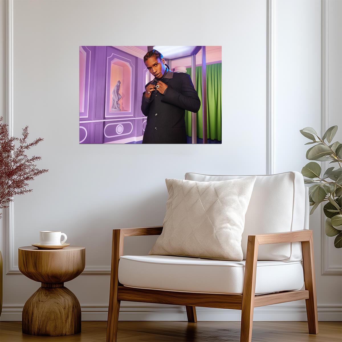 A$AP Rocky | Harlem Rapper Art | Musician Poster - Music Poster