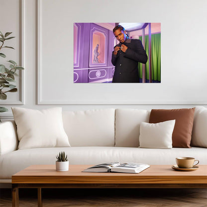 A$AP Rocky | Harlem Rapper Art | Musician Poster - Music Poster