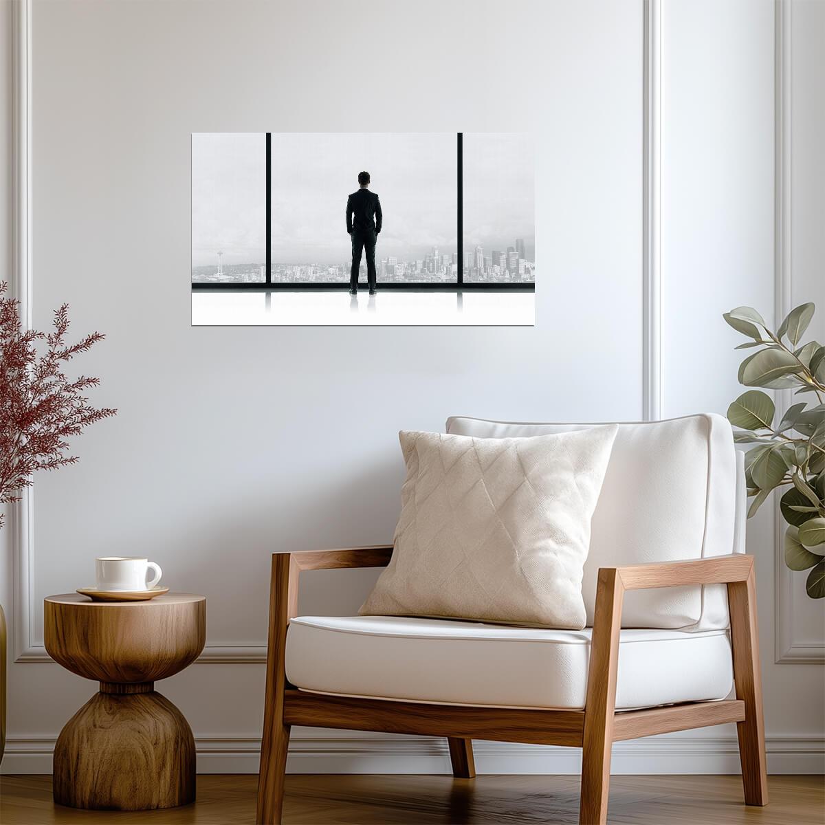 Fifty Shades Of Grey | Black and White Art | Cinema Poster - Movies & TV Poster