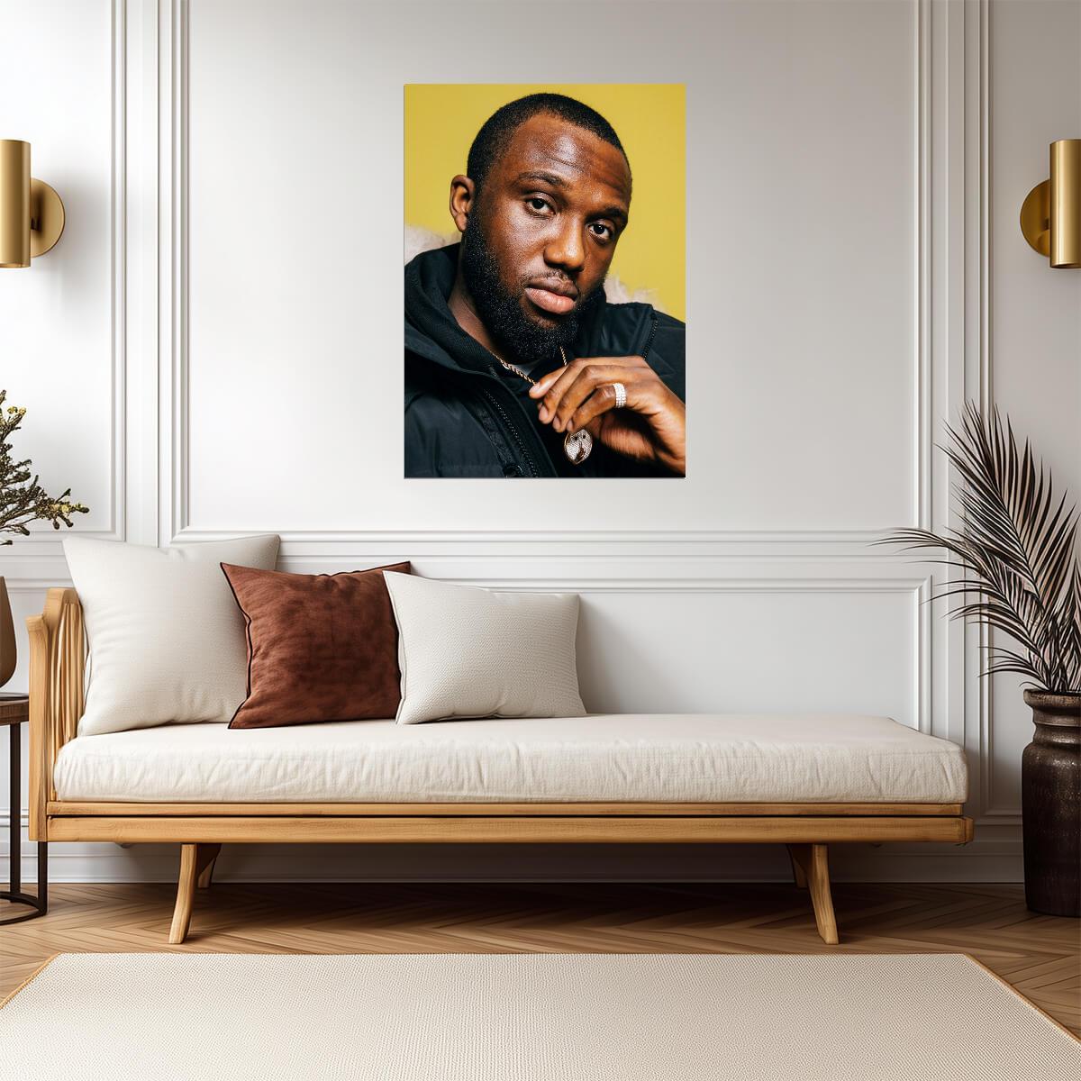 Headie One | Warm Tone Portrait | Musician Poster - Music Poster