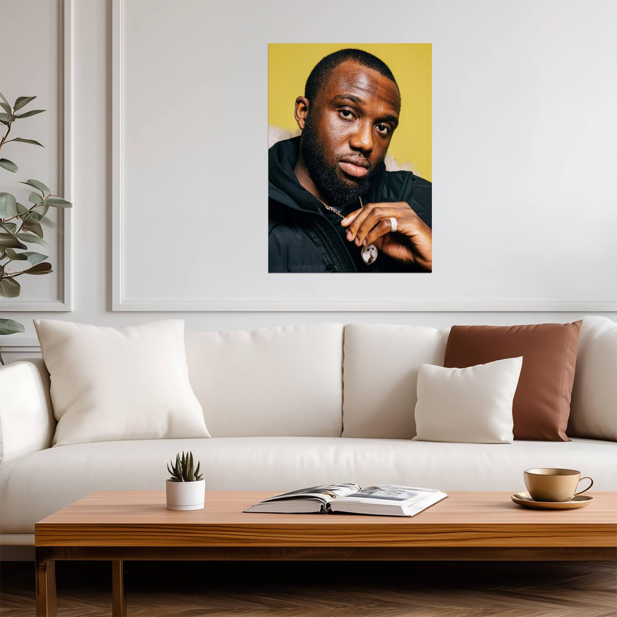 Headie One | Warm Tone Portrait | Musician Poster - Music Poster