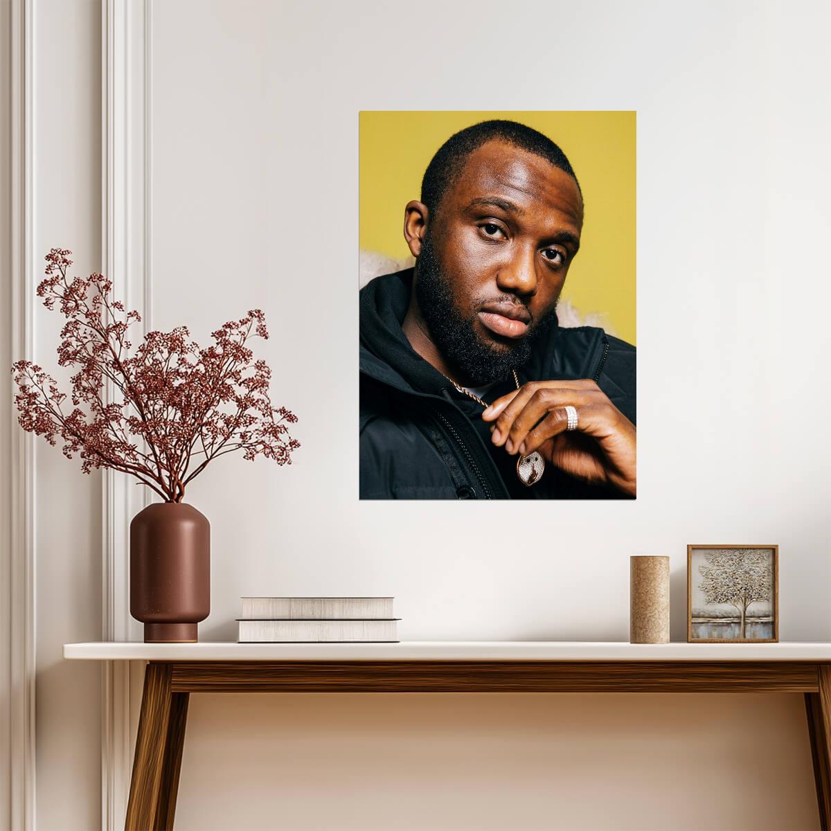 Headie One | Warm Tone Portrait | Musician Poster - Music Poster