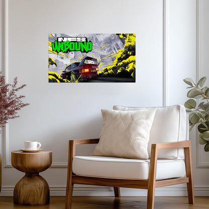 Need For Speed Unbound Mercedes 190E | ASAP Rocky Style Poster | Cel-Shaded Racing Game Art - Video Games Poster