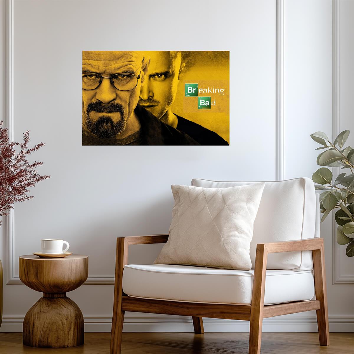 Breaking Bad Walter White & Jesse Pinkman | Crime Drama TV Show Poster | Cinematic Wall Art - Movies & TV Poster