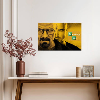 Breaking Bad Walter White & Jesse Pinkman | Crime Drama TV Show Poster | Cinematic Wall Art - Movies & TV Poster