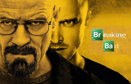 Breaking Bad Walter White & Jesse Pinkman | Crime Drama TV Show Poster | Cinematic Wall Art - Movies & TV Poster