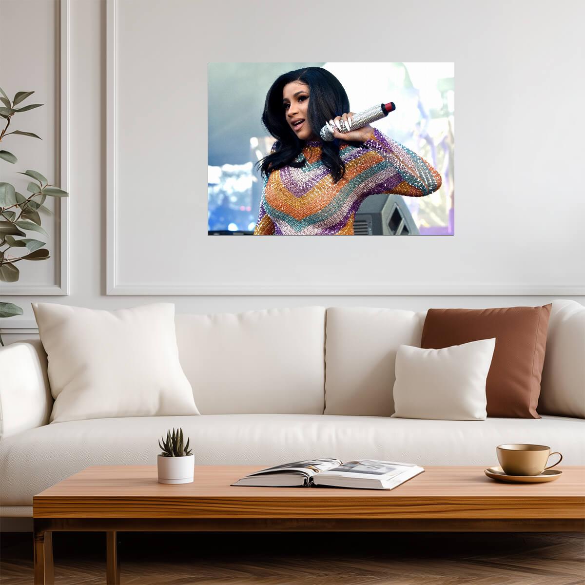 Cardi B Live | Concert Performance | Music Poster - Music Poster