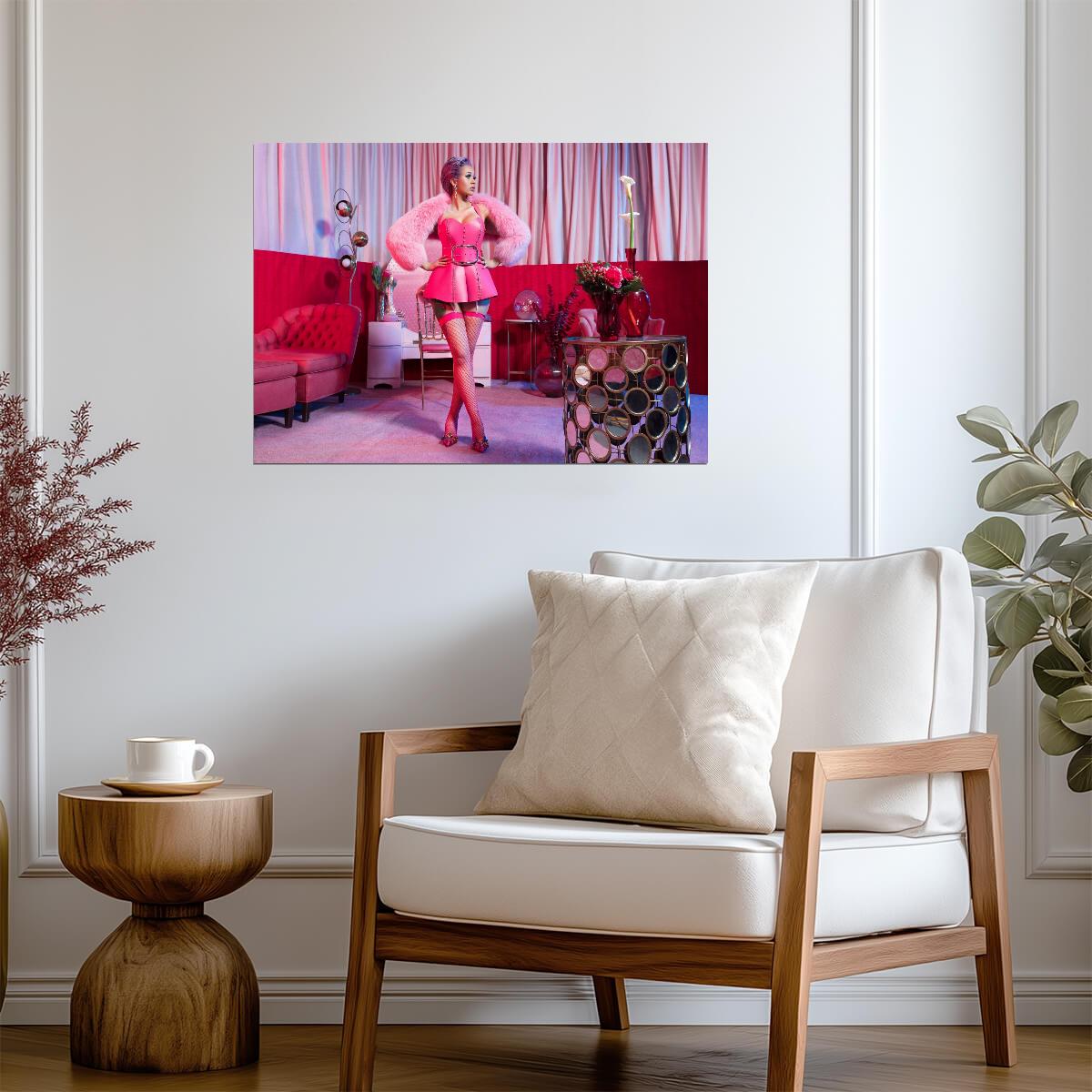 Cardi B | Vibrant Style Print | Fan Gift Poster - Music Poster