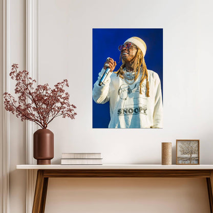 Lil Wayne Print | Live on Stage Poster - Music Poster