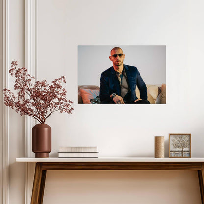 Andrew Tate Top G Portrait | Modern Celebrity Poster | Motivational Wall Art - Celebrities Poster