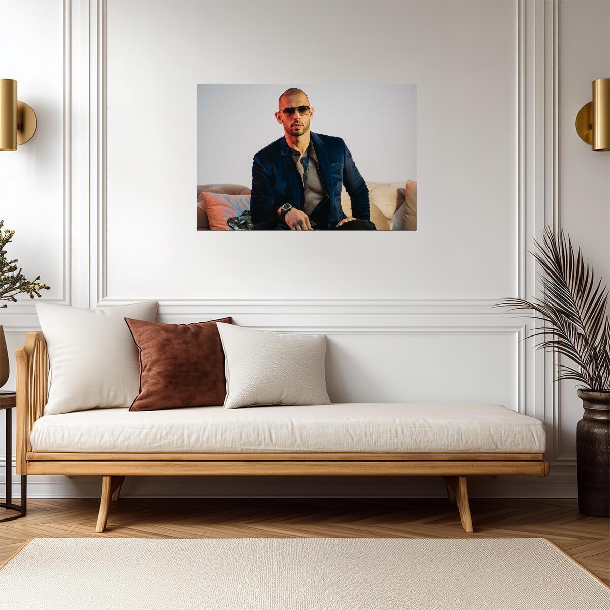 Andrew Tate Top G Portrait | Modern Celebrity Poster | Motivational Wall Art - Celebrities Poster